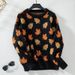 Maomao Yu 2026 Autumn Winter European And American Style For Women Maple Leaf Pattern Jacquard Casual Pullover_ecoleips.com