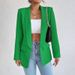 2025s 2025 Red New Small Suit Commuting Spring Autumn Coat Top For Women, Versatile, Fashionable, And Personalized_ecoleips.com