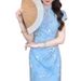Like New, Chinese-style Jacquard Modified For Women, Stunning Summer Cheongsam With A Collared Waist-cinching Dress,_ecoleips.com