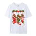 European And American Cross-border Foreign Trade Women's Clothing Christmas Merry Round Neck Printed Ladies Short Sleeve_ecoleips.com