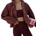 Aria Basics Lamb Wool Sports Style Women's Winter 2024 New Stand Collar Jacket Plush Lightweight Warm Loose Single-Breasted Coat_ecoleips.com