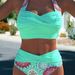Women's Sexy Two Piece Swimsuit European American Style Swimwear Bikini_ecoleips.com
