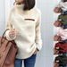 Women's Zip Neck Long Sleeve Pullover Sweater – Fall Fashion Essential In Stretch Cotton_ecoleips.com
