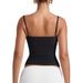 Adjustable Strap Camisole Top – Lightweight Polyester Spaghetti Strap Tank For Women (XS-XXL, Solid Colors, Summer Layering Essential)_ecoleips.com