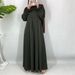 Casual Solid Color Nida Women's Dress New_ecoleips.com