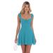 2026 Spring/Summer New Sweet Solid Color Chiffon Backless Strap Dress Elegant Commuting Cross-Border Women's Clothing_ecoleips.com