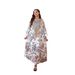 Muslim Women's Robe Printed Fashionable And Elegant Dress_ecoleips.com