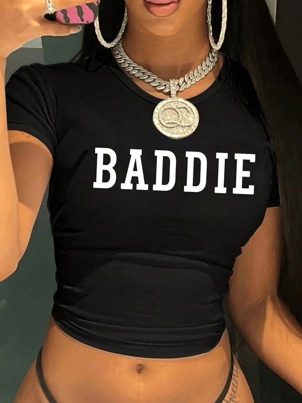 Women's Clothing Navel T Printed Short Sleeves_ecoleips.com