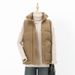 Women's Quilted Sleeveless Vest - Lightweight Padded Jacket For Autumn Winter, Casual Loose Fit, High Neck Design With Pockets_ecoleips.com
