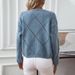 Fuzzy Rain Fashion Hollow Out Sequin Knitted Women, New Autumn Winter European And American Cross-Border Diamond Pattern_ecoleips.com