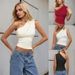 2026ins Hot-Selling Popular Cross-Border Women's Sexy One-Shoulder T-Shirt Spring Summer New Asymmetrical Neck_ecoleips.com