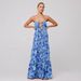 Bohemian Print Maxi Dress With Tie-Strap Detail - Flowy A-Line Beach Dress For Women Soft & Breathable Fabric_ecoleips.com