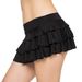 Verve Trendy Multi-layer Pleated Cake Mini Skirt_ecoleips.com