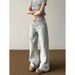 American Vibe Washed Light-colored Jeans For Plus-size Women, New Early Autumn Style, Low-waisted, Slimming, With A Nice_ecoleips.com