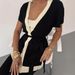 Women's Clothing Fashion Suit Trousers Summer Solid Color Lace Waist Slit Casual_ecoleips.com