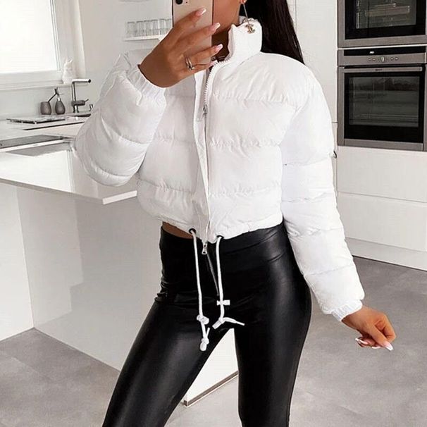 Women’s Puffer Jacket – Thicken Winter Coat, Lightweight Quilted, Stand Collar (Oversized, Stylish, Fast Fashion, S-L, Multi-Color)_ecoleips.com
