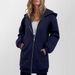 Mid-Length Zip-Up Hoodie – Women’s Fleece-Lined Winter Sweatshirt (Dark Blue/Light Gray/Dark Gray, XS-XXL)_ecoleips.com