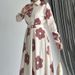 Women's Clothing Autumn Lapel Temperament Printed Shirt High Waist Slim Skirt Suit_ecoleips.com