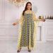 Verve Lace Embroidered Dress Cover-Up Plus One Size Includes Camisole Two-Piece Set_ecoleips.com