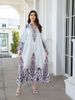 Muslim Stand Up Collar Ladies Robe Printed Diamond Beaded New Dress Abayas_ecoleips.com