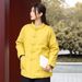 girl 100% And Clothing Sand Washed Linen Vintage Artistic Loose Stand Collar Short Jacket Women's Cotton Coat_ecoleips.com
