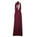 AD328 European And American Cross-border Spring/summer New Women's Dress With Backless Deep V-neck, Slit, Halter Neck,_ecoleips.com