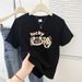 Women's Clothing Cute Cartoon Print Short Sleeve T-Shirt Wine Red Cotton Summer Fashion Top New_ecoleips.com