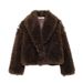 Luxury Faux Fur Coat – Plush Short Jacket With Shawl Collar (XS-L) | Winter Lazy Chic & Office-Ready_ecoleips.com