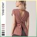 Jaga Ball Women's Lightweight Modal Short Sleeve Yoga Top - Loose Fit Breathable Workout Shirt For Gym, Running, Fitness_ecoleips.com