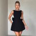 Women's Clothing Summer Women's Clothing Pearl Bow Fashion Slim Short Skirt Backless Hot Girl A Line Dress_ecoleips.com