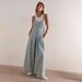 Women's Loose Wide Leg Denim Overalls Casual Solid Color Polyester Spring/Autumn Summer Regular Fit Jeans_ecoleips.com