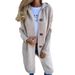 European And American Cross-Border Trade Women's Fashion Autumn Winter Sweater Cardigan Fashionable Long Pocket Button_ecoleips.com