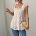 Women's Clothing Holiday Simple Style Broken Flower Waist High End Tops For Women Spring And Summer_ecoleips.com