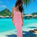 Women's Clothing New Sexy Slim Suspender Printed Backless Dress_ecoleips.com