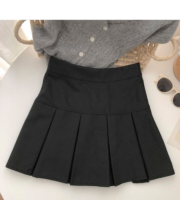 Vintage Brown Pleated Skirt Women Spring Summer 2026 Korean Style Y2K High Waisted A-line Mini Skirts Preppy Style Girls Causal_ecoleips.com