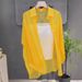Women's Ice Silk Sun Protection Shirt - Thin Loose Chiffon Long Sleeve Top, Summer Air Conditioning Cardigan & Beach Cover-Up_ecoleips.com