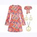 Carnival Festival Foreign Trade Bohemian For Women, Cross-Border Floral Print Long Sleeve Dress_ecoleips.com
