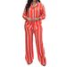 2026 New Spring 's Clothing, Cross-Border European American Fashion Outfit, Casual Striped Shirt And Pants Set For_ecoleips.com