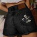 Women's Clothing Shorts Embroidery All Match Denim Shorts Casual_ecoleips.com