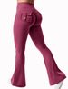 K New Elastic Nude Flared Pants, Elastic Quick Drying Yoga Clothes, Slimming Fitness Casual Pants, Sports Pants_ecoleips.com