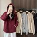 European American Style Real-shot Silver Fox Fleece Sweatshirt For Women, Autumn And Winter, Thickened,_ecoleips.com