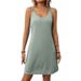 Summer Solid Color Sleeveless Casual Dress For Women - Loose Fit Tank Maxi Dress With Round Neck_ecoleips.com