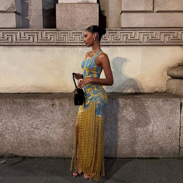 Summer Retro Printed Tassel Maxi Dress Sexy Backless Women Dress Vintage Floral Bohemian Long Dress For Women Summer Vacation_ecoleips.com