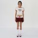 Verve 2025 Summer New Women's American Versatile Ballet Style Short Color Block Patchwork Midi Skirt_ecoleips.com