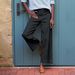 European And American Women's High-waisted Buttoned Waistband Solid Color Cropped Slightly Flared Loose Wide-leg_ecoleips.com