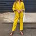 Women's Clothing 2-piece Plus Size Cotton And Linen Shirt Suit High Waist Loose Trousers_ecoleips.com