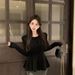 girl French Style Bow Red Sweater Autumn Winter New Year Christmas Atmosphere Outfit Inner Layer Knitted Top For Women_ecoleips.com
