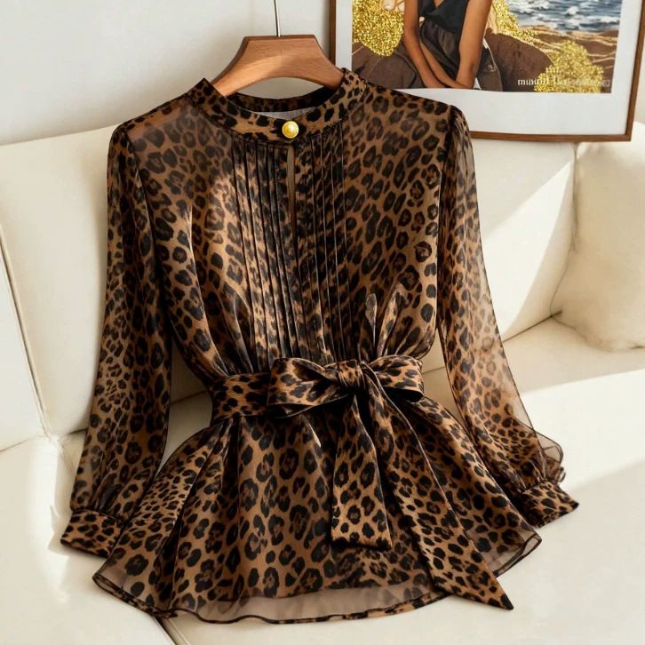 Women's Chic Versatile Long Sleeved Shirt Spring 2026 European American Style Loose Fit Slimming Top for Casual Occasions_ecoleips.com