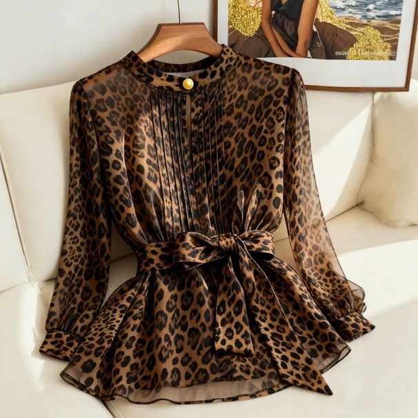 Women's Chic Versatile Long Sleeved Shirt Spring 2026 European American Style Loose Fit Slimming Top for Casual Occasions_ecoleips.com