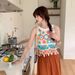 Cute Bohemian Knitted Vest O-neck Sleeveless Women's Crop Top Crocheted Tassels Short Sleeveless Cami_ecoleips.com